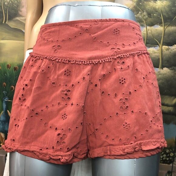 American Eagle Terra Cotta Eyelet Shorts Sz. S/P - Picture 1 of 4
